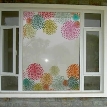 Красочная яркая геометрическая абстракция стеклянная наклейка пленка «замороженное стекло» раздвижная дверь ванная комната оконная пленка балкон дверь Декор