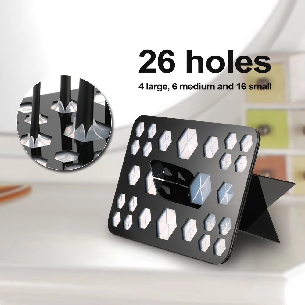 Держатель для кистей макияжа 26 отверстий|makeup brush holder|brush holdermake up |