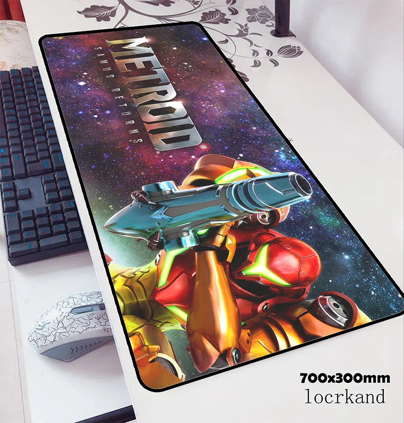 Metroid коврик для мыши 700x300x3 мм Подарок Компьютерный коврик для мыши геймер геймпад Персональный Игровой Коврик для мыши Настольный коврик офисная мышь