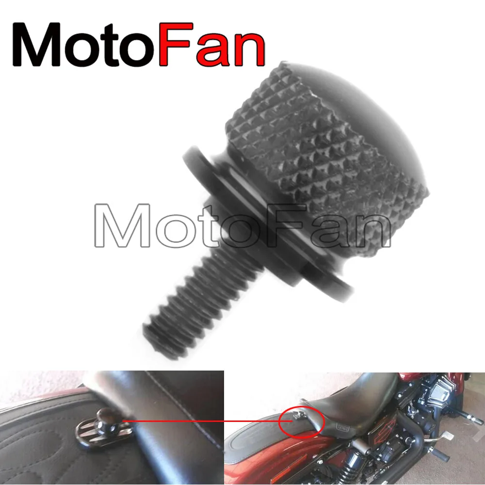 

Motorcycle CNC Aluminum Seat Bolt Screw Cap 1/4" Thread Replacement for 96-17 Harley Davidson Touring Roadking Dyna Street Glide