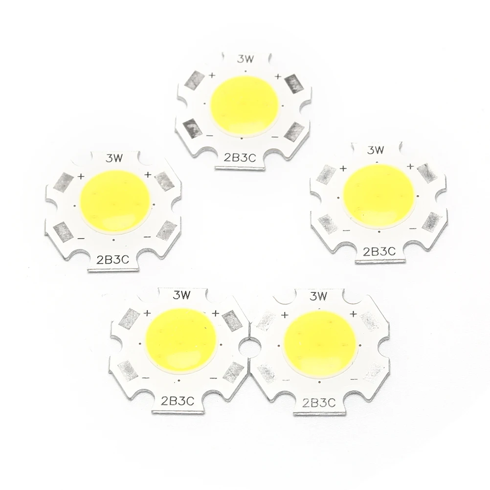 

5PCS/LOT COB 3W LED Cob Light Source Chip 300m Spot Lights Chip On Board Bulb Ceiling Spotlight Lamp Lighting