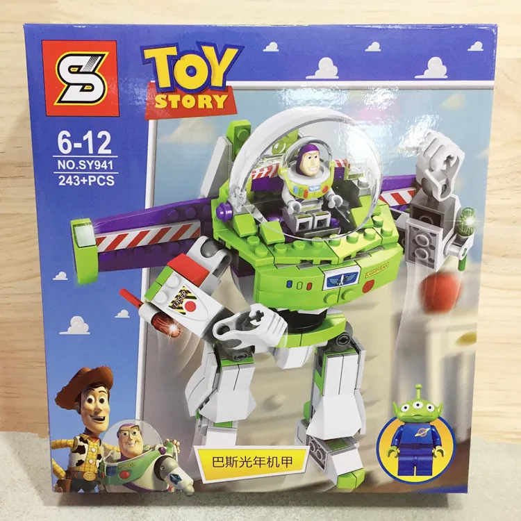 

243PCS Toy Story 4 Compatible Legoin Original Buzzed Blocks Set Lightyear Space Mech Building Bricks Movie 2 Toys for Children