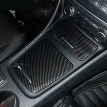 ABS Center Console Storage Box Panel Cover Trim 2Pcs For Mercedes Benz GLA X156 CLA C117