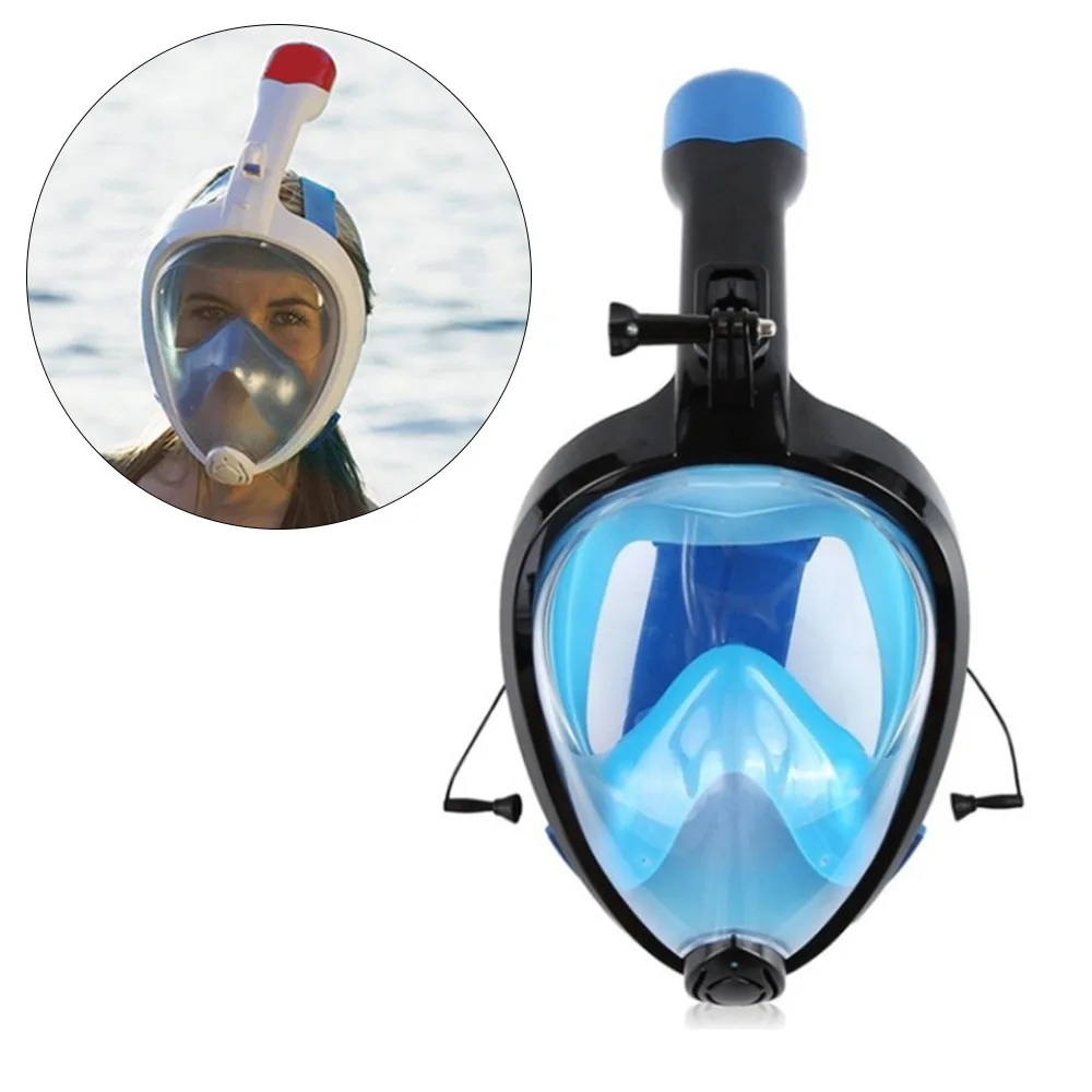 

Full Face Snorkeling Masks Swimming Panoramic View Anti-fog Anti-Leak Snorkel Scuba Underway Folding diving Mask Face