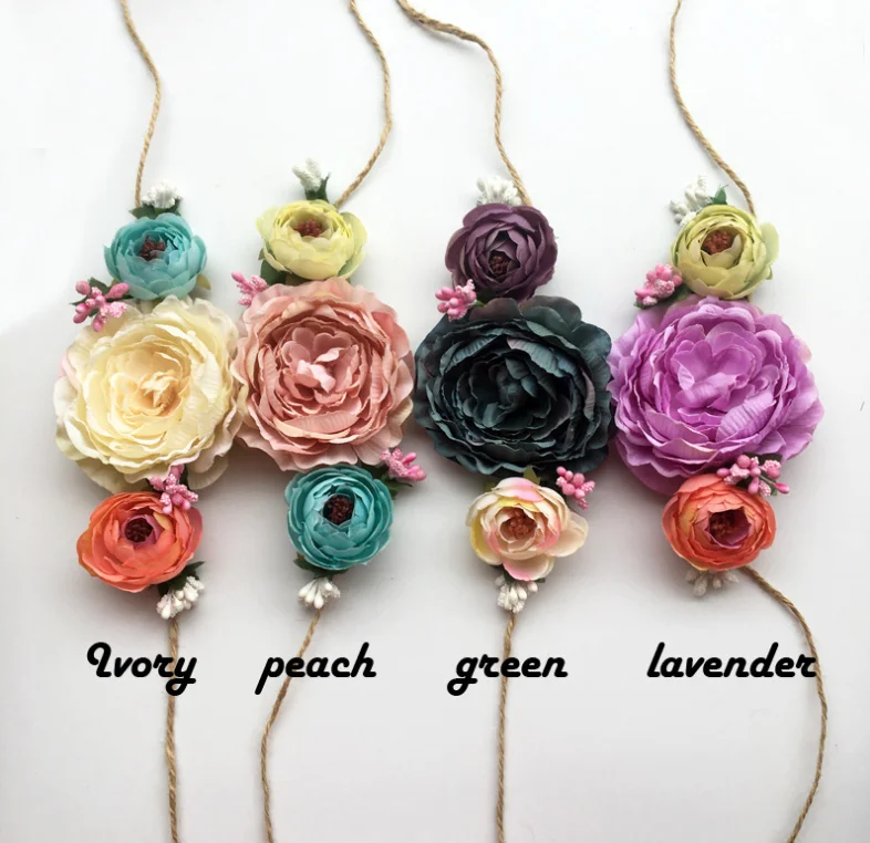 Headband Handmade Newborn photography props floral baby photography accessories