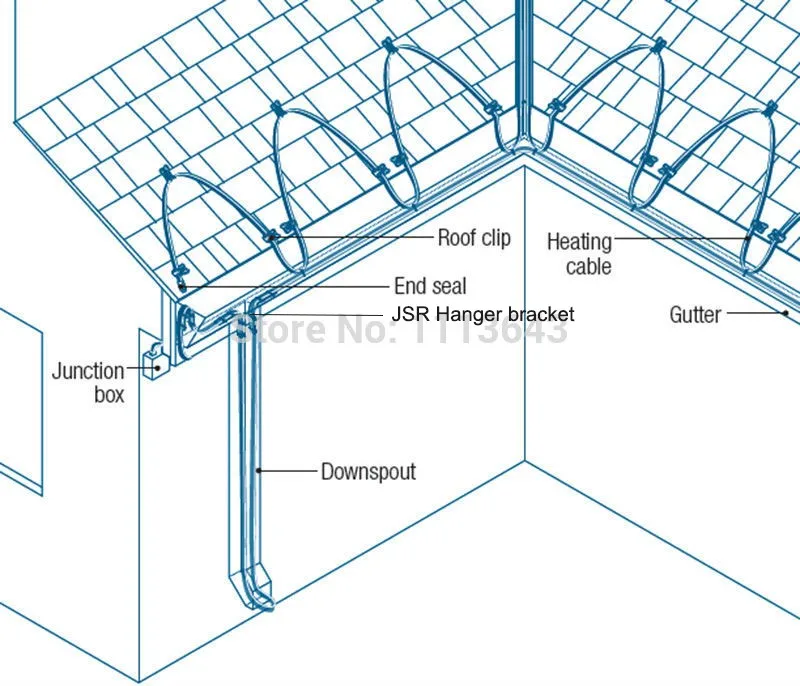 SS304 высокое качество водостока защита от замораживания желоба и крыши Deicing JSR15 вешалка кронштейн 1 шт