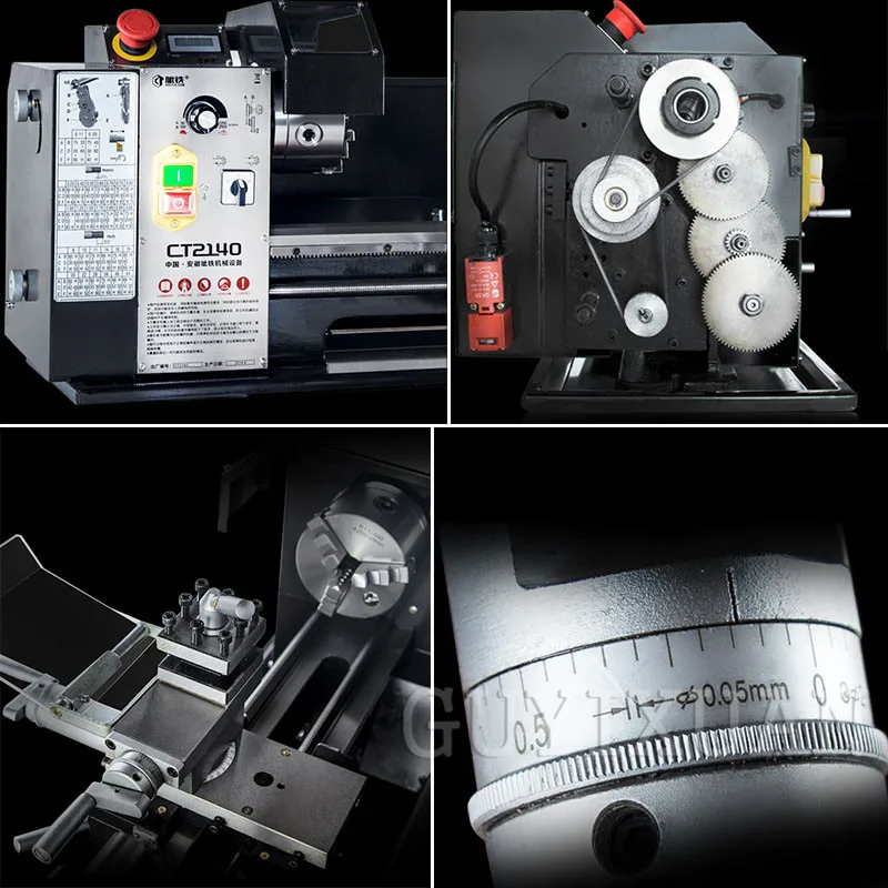 220 В/600 Вт Настольный небольшой металлический станок для самостоятельной сборки, токарный станок, подходит для всех видов обработки металлических деталей