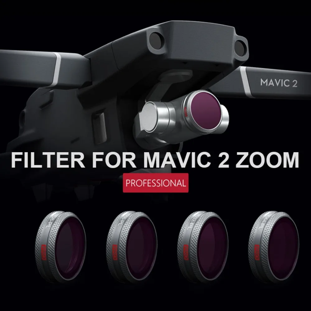 

PGYTECH 4Pcs ND Camera Lens Filters Set for DJI MAVIC 2 ZOOM - ND8 ND16 ND32 ND64 Filter for DJI Flight UAV