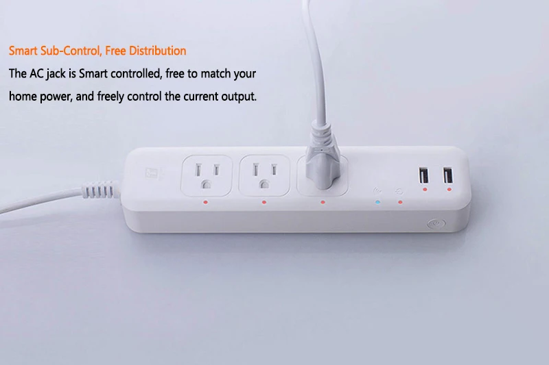 Wifi Smart power Strip Защита от перенапряжения розетка с 2 usb-портами 3AC штекер голосового управления Поддержка Amazon alexa, Goole Assistant, IFTTT