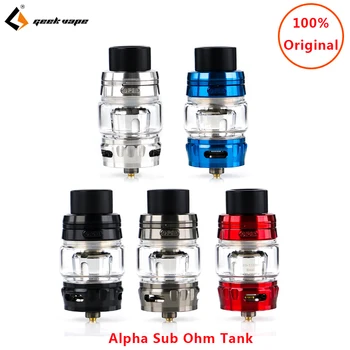 

New colors Vape tank Original Geekvape Alpha Sub Ohm Tank top filling two meshmellow mesh coils Electronic Cigarette Atomzier