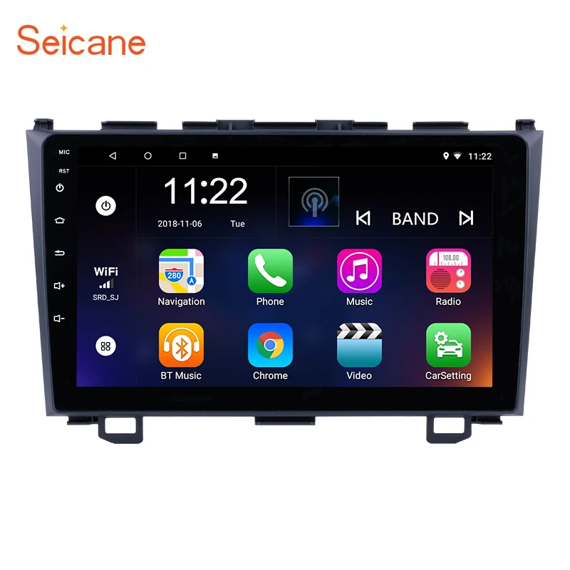 

Clearance Russian Warehouse 9" Android 7.1 car radio GPS Navigation tape recorder 4-core for 2006-2011 Honda CRV support OBD2 3G