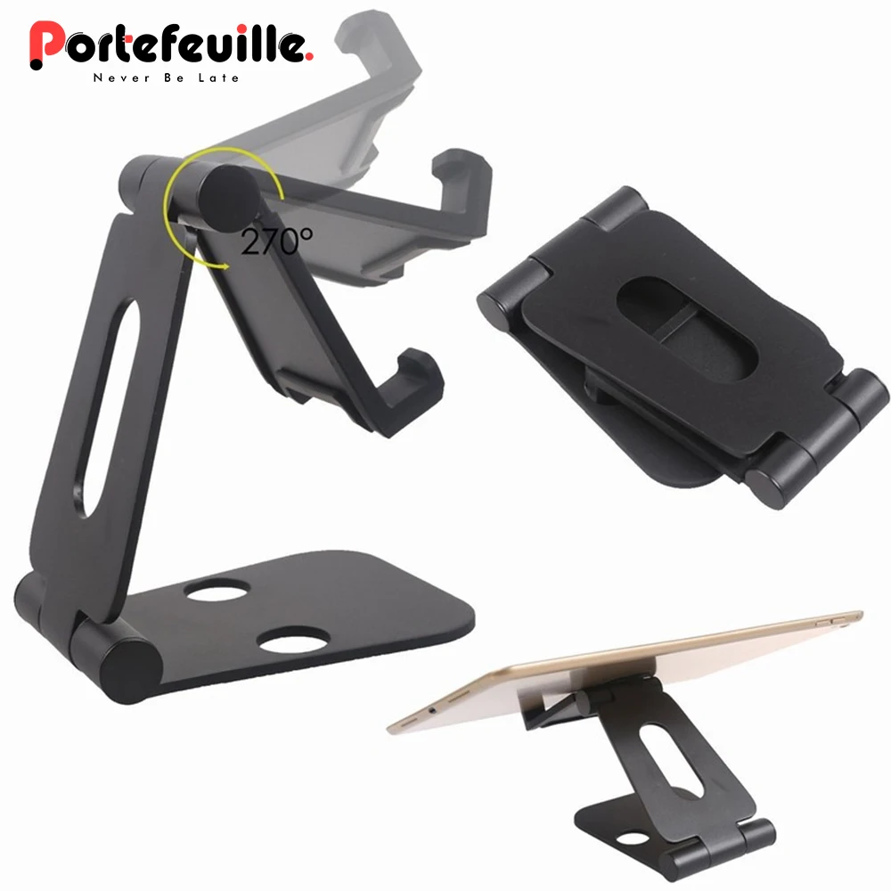 

Portefeuille For Nintend Switch Foldable Bracket Stand Holder Game Console Aluminum Table Desk For Smartphone Tablet Pad surface
