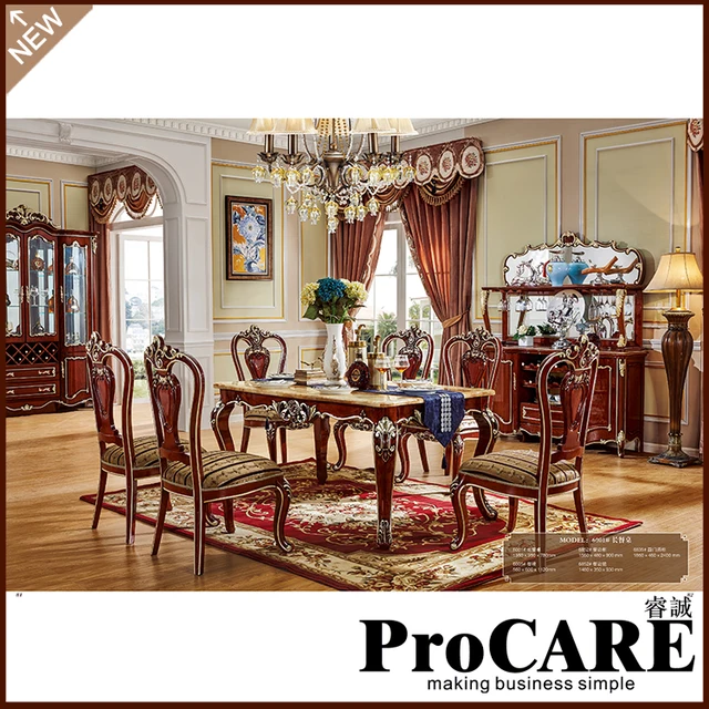 Best Offers Long dinning table complete set with 6 chairs from foshan furniture China Best Offers Long dinning table complete set with 6 chairs from foshan furniture China