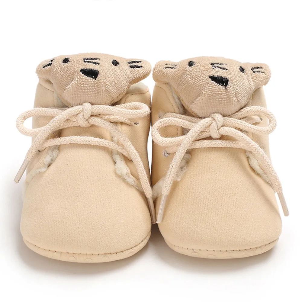 Новинка; обувь для маленьких мальчиков и девочек; милые парусиновые кроссовки с рисунком медведя; нескользящая Мягкая подошва; обувь для