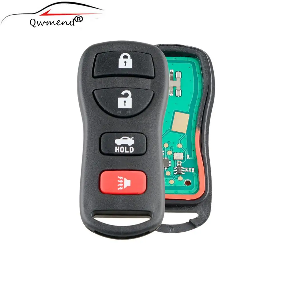 4 кнопки 315 МГц Автомобильный Брелок дистанционного управления с ключом "сделай сам" для Nissan Altima 2002 2003 2004 2005 2006 2007 оригинальные ключи
