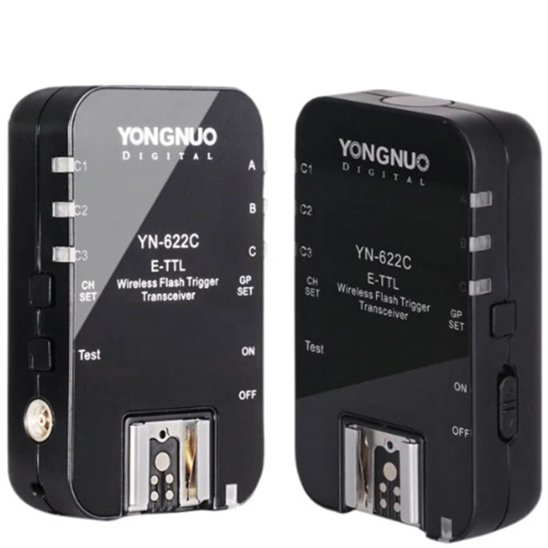 Беспроводная YONGNUO ttl триггер для вспышки с YN622 YN-622C II C-TX комплект с Высокоскоростная синхронизация вспышка для фотокамер Speedlite HSS 1/8000s для Canon Камера 500D 60D 7D 5diii