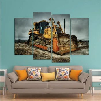 

Best Friend Of Heavy Equipment Operator On Farm Framed Canvas