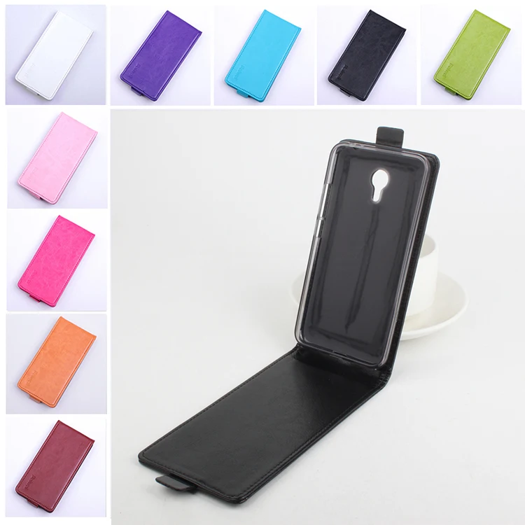 

Fashion 9 colors Flip Leather Cover Case for Meizu M2 Note / Meilan Note2 Vertical Back Cover Magnetic Protective Shell