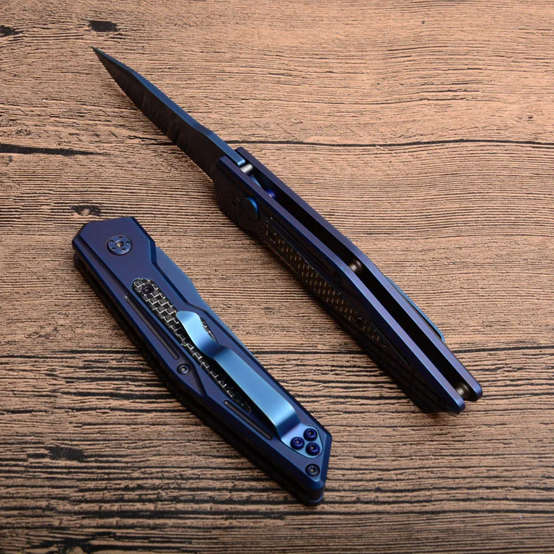 TT68 складной нож 9cr13MOV Лезвие сталь+ углеродное волокно ручка outddor Кемпинг Охота карманный нож Тактический выживания EDC ручной инструмент