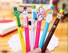 hot sale 6 design cartoon pen 1000pcs pen,promotional pen with free custom logo