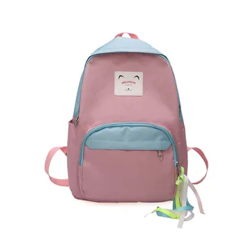 

Women's Backpack Portable Backpack Casual Wild Color matching Lady 2019 New Autumn Winter bags Color Backpack Fashion#G8