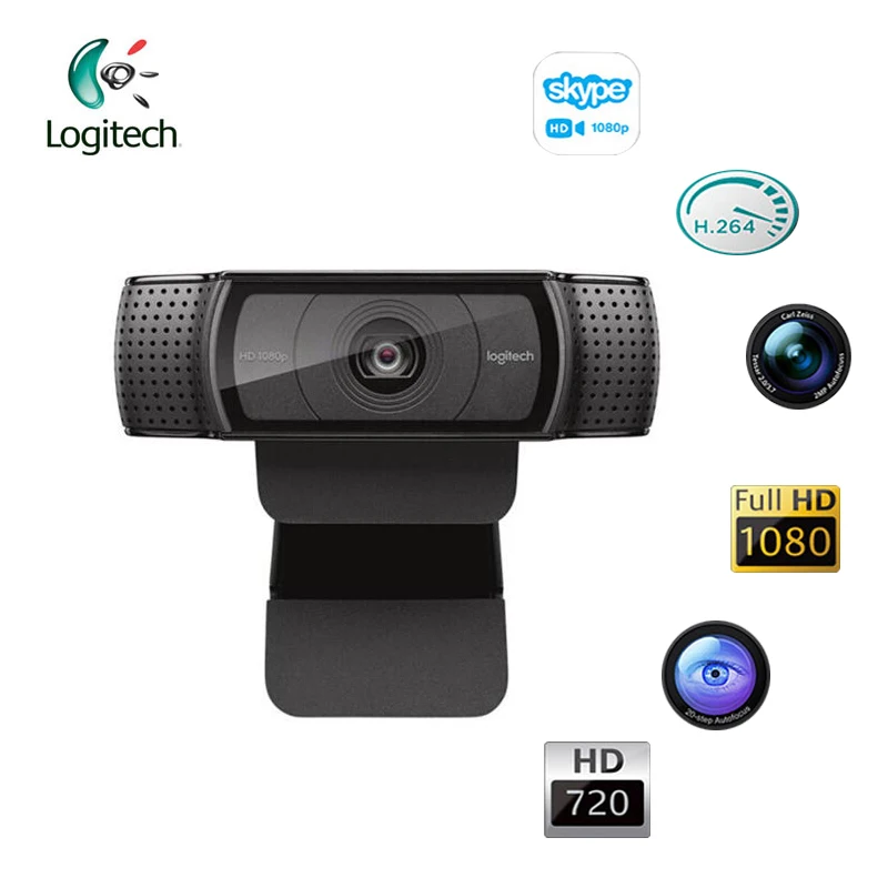 Оригинальная камера Logitech C920E 1080P с поддержкой Windon7/8/10 Mac OS Chrome Android Auto Fucos деловая