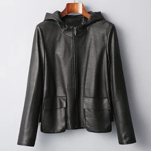 Пальто из коровьей кожи, весна-осень, куртка из натуральной кожи, женская одежда, женская шуба, Корейская винтажная верхняя одежда ZT2355