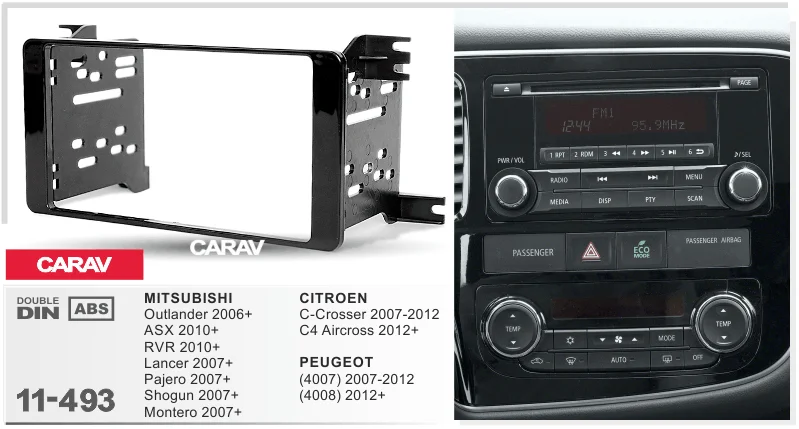 CARAV 11-493 Car Radio Installation Trim Fascia Panel