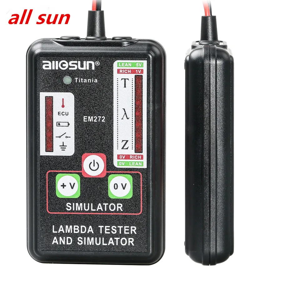 

All-Sun EM272 Lambda tester&simulator test 1,2,3 and 4 wires sensors durable ABS enclosure low battery