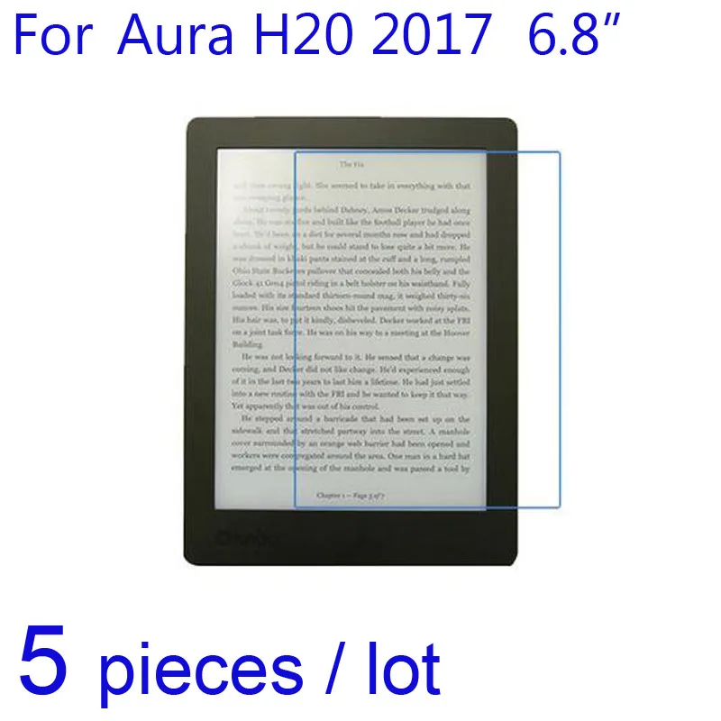 5 шт./упак. Защитные пленки для Kobo Aura H20 Edition 2 /One 7,8/HD 6,8 lcd Clear/matte/Nano, ударопрочный защитная пленка