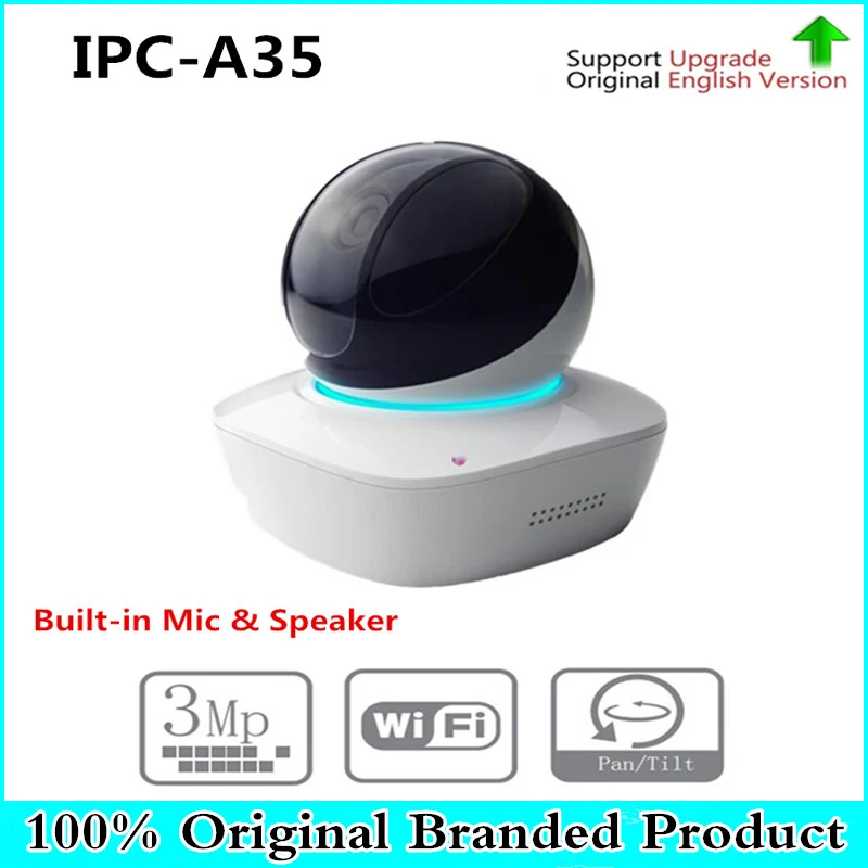 

DH IPC-A35 3MP A Series Wi-Fi Network PT Camera 355/90 Degrees Pan/Tilt Two-way Audio Night Vision Memory Card Local Storage