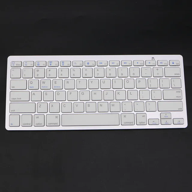 Best Price Fashion Ultra-Slim White General High Quality Bluetooth Wireless Keyboard For PC Laptop Tablet Smartphone Macbook iPad C26