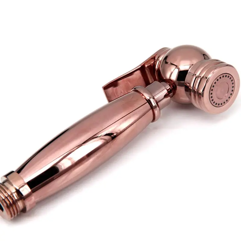 

European rose gold Hand Held Brushed Nickel Baby Cloth Diapers Bidet Sprayer shower faucet with portable hose