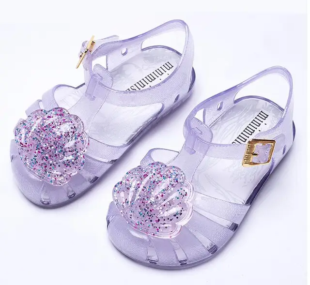 Baby Girl Jelly shell Sandals New Children Sandals Shoes Beach Shoes
