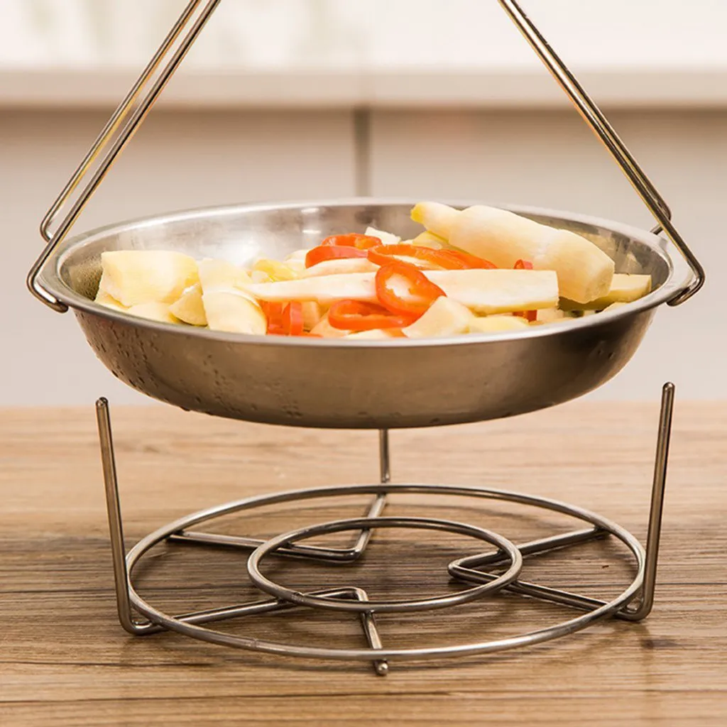 

new Pressure Cooker Food Vegetable Steamer Shelf Steaming Rack Tray Pads Multifunction Rack Layered Dish Tray Kitchen Pot Pad