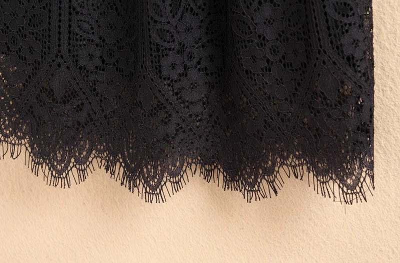 Юбка пачка для девочек подростков Черная кружевная юбка с кисточками маленьких