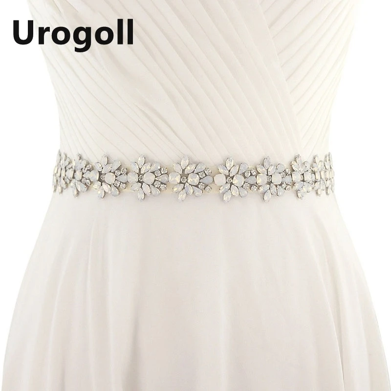 Elegant Noble Wedding Belt For Bridal Rhinestone With Pearl Lady Party Evening Dress Crystal