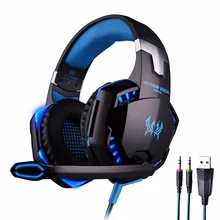Kotion Each G2000 Stereo Gaming Headphone Headset Deep Bass Wired Luminous Earphone with Microphone LED Light