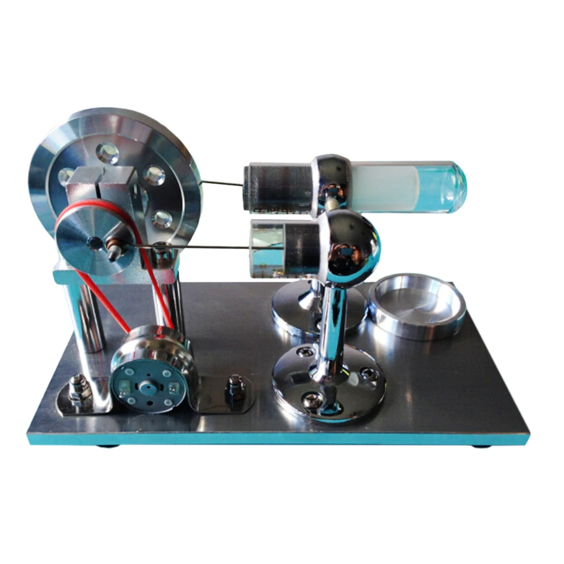 

UTOYSLAND Reinforced Type Lamp Holder Single Cylinder Stirling Engine Model Building Kits Physics Experiment Model Education Toy