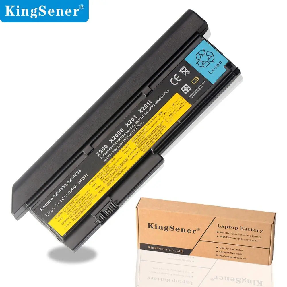 Аккумулятор KingSener для ноутбука Lenovo ThinkPad X200 X200S X201 X201I 42T4834 42T4535 42T4543 42T4650 42T4534