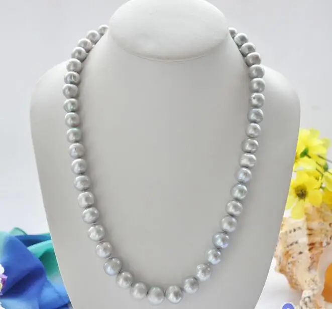 

FREE SHIPPING>>>@@ > 3752 ROUND GRAY Freshwater cultured PEARL NECKLACE