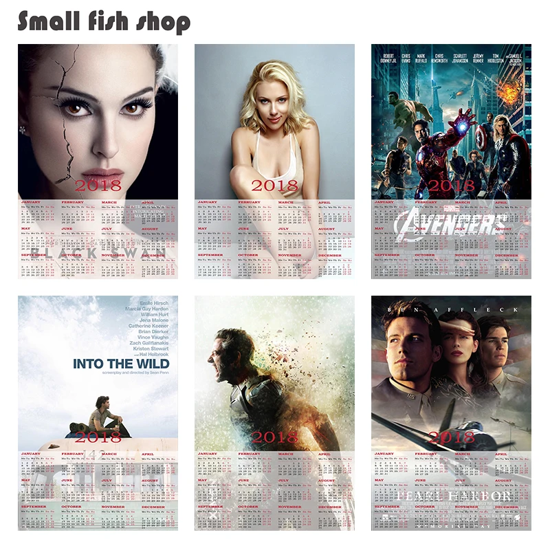 Into the Wild Black Swan 2018 календарь постер для домашнего интерьера декоративная белая
