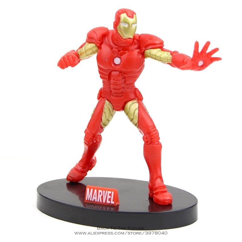Disney с принтами &quotMarvel&quot &quotМстители&quot 4 шт./компл. 9 см Железный человек Халк Тор