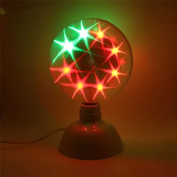 

LED Disco Light RGB Star Sky LED Desktop Stage Light 360 Degree Rotating DJ Crystal Ball Lamp DMX Party Halloween Christmas