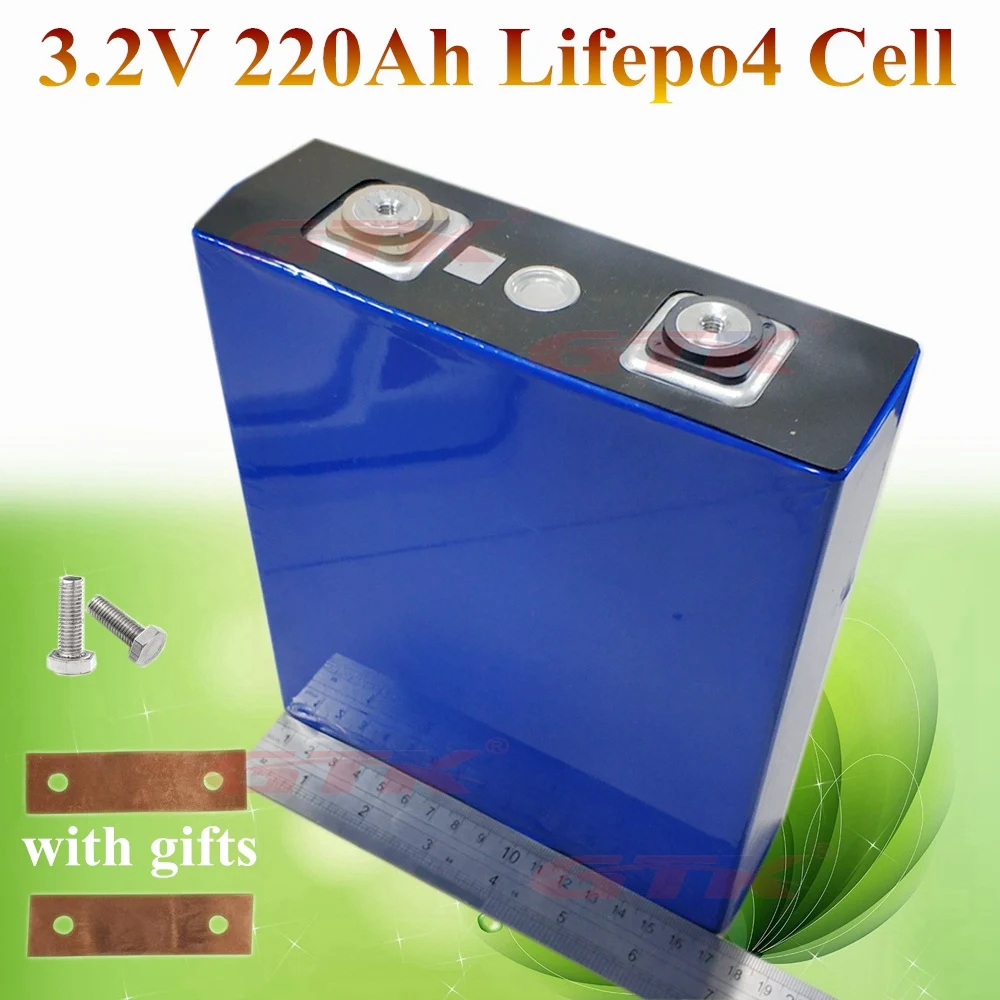 4 шт 3 2 v 220ah батареи многократного цикла глубокого заряда-разряда lifepo4 батарея 200ah