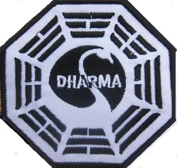 

LOST DHARMA TV Show Series Cartoon punk rockabilly applique sew on/ iron on patch Free Shipping
