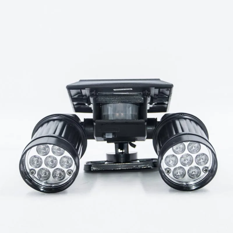 

Solar Power LED Light Lamp Dual Head PIR Motion Sensor Rotatable For Outdoor Patio HYD88