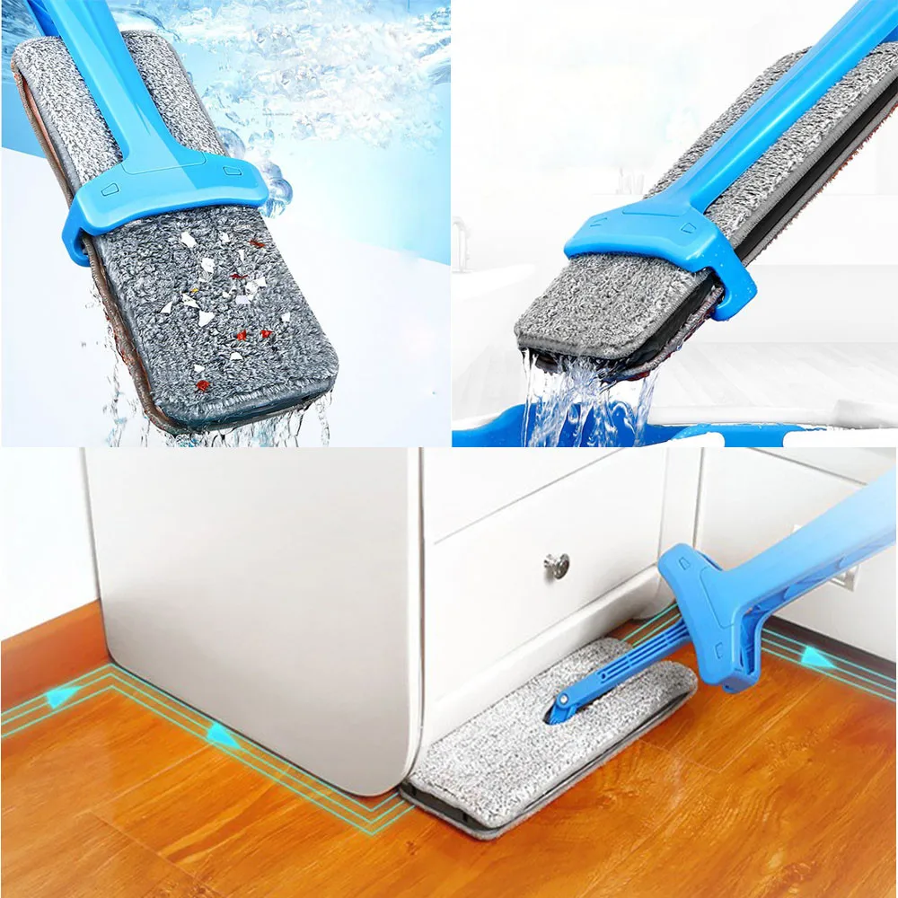 2019 nueva calidad doble cara lavado fregona plana piso de madera RP polvo empujar fregona de limpieza del hogar Herramientas 12*36 cm 10 2019 nueva calidad doble cara lavado fregona plana piso de madera RP polvo empujar fregona de limpieza del hogar Herramientas 12*36 cm 10