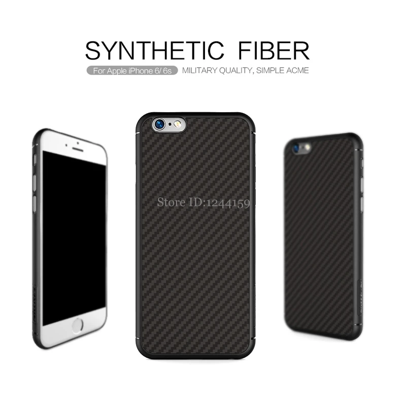 

For Apple 6 iphone 6s plus Case NILLKIN Synthetic fiber back cover case Retail package free shipping PP back shell for iphone 6s