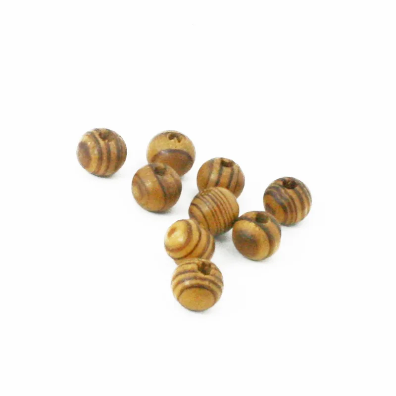8-24 мм размер на выбор кофейные полосы массивные бусины натуральный шар деревянные разделительные бусины для Швейные аксессуары для одежды DIY
